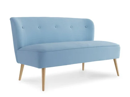 LPD Beau Cornflower Blue Fabric 2 Seater Sofa